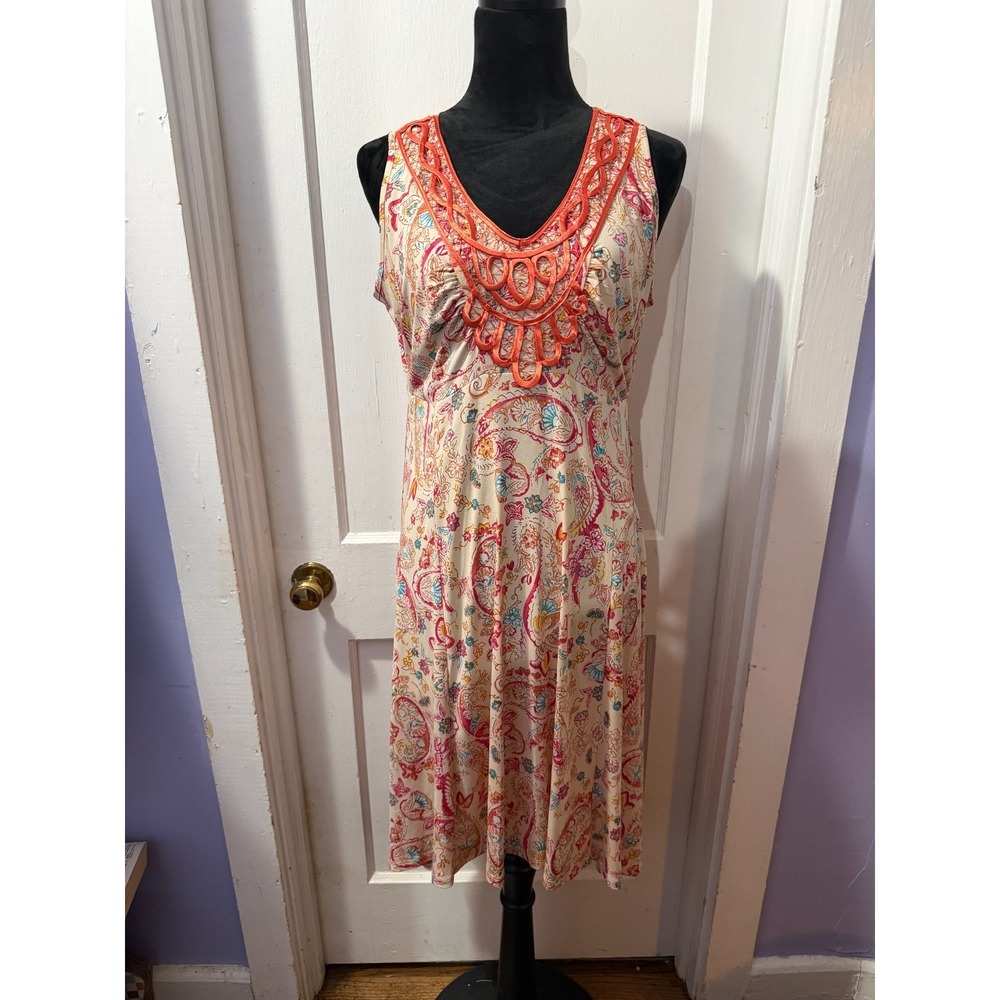 World Unity‎ Pink Patterned Tank Dress in L